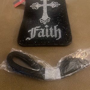 Blinged ‘FAITH’ Crossbody purse